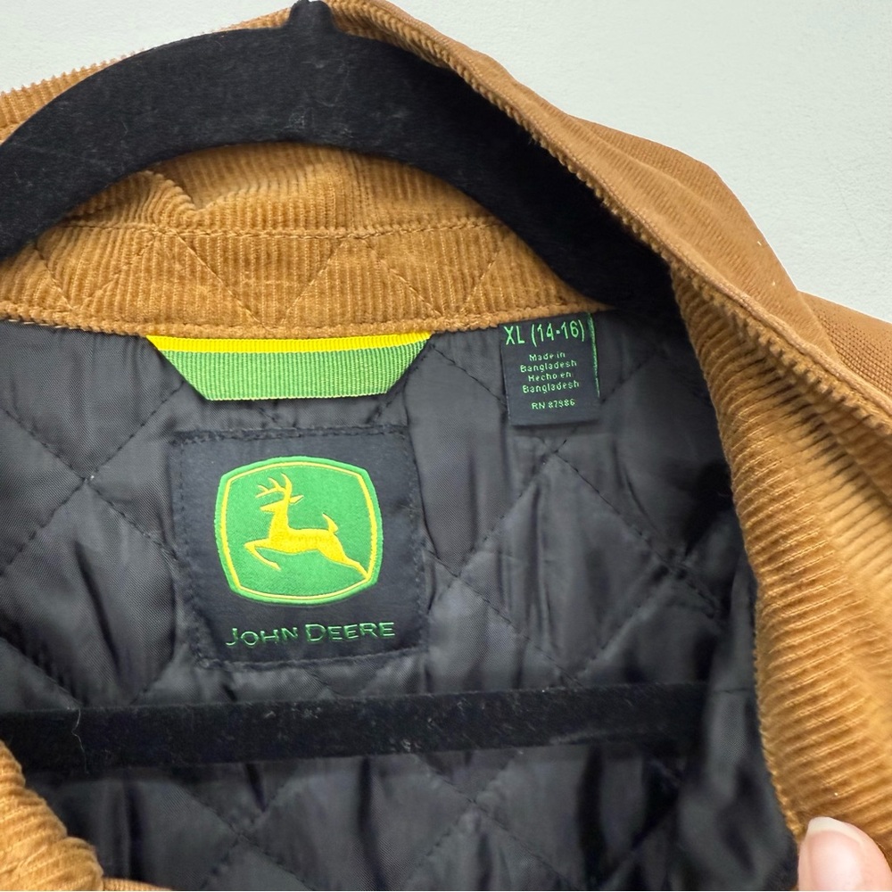 John Deere Kids Tan Canvas Jacket - Picture 4 of 7